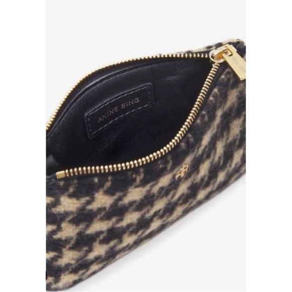 Anine Bing Houndstooth Coin Purse - Picture 2 of 5